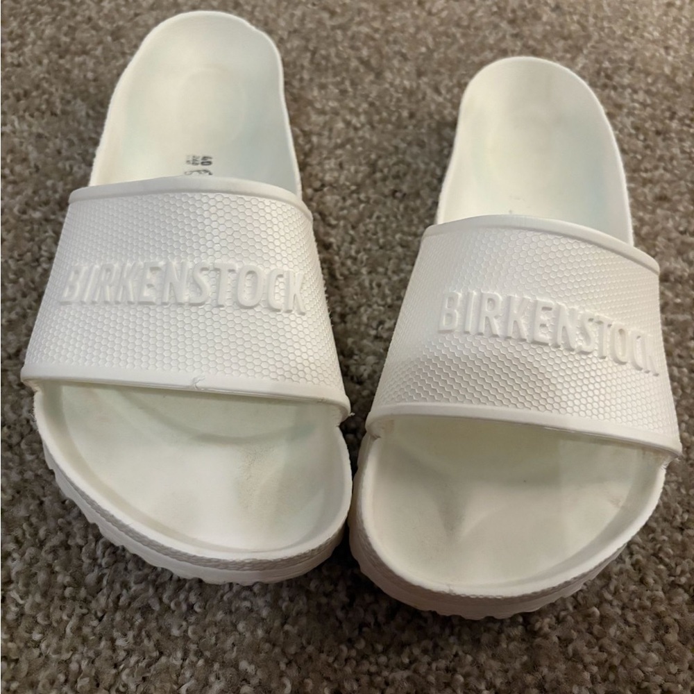 Birkenstock Barbados Eva White Slides - Picture 3 of 5